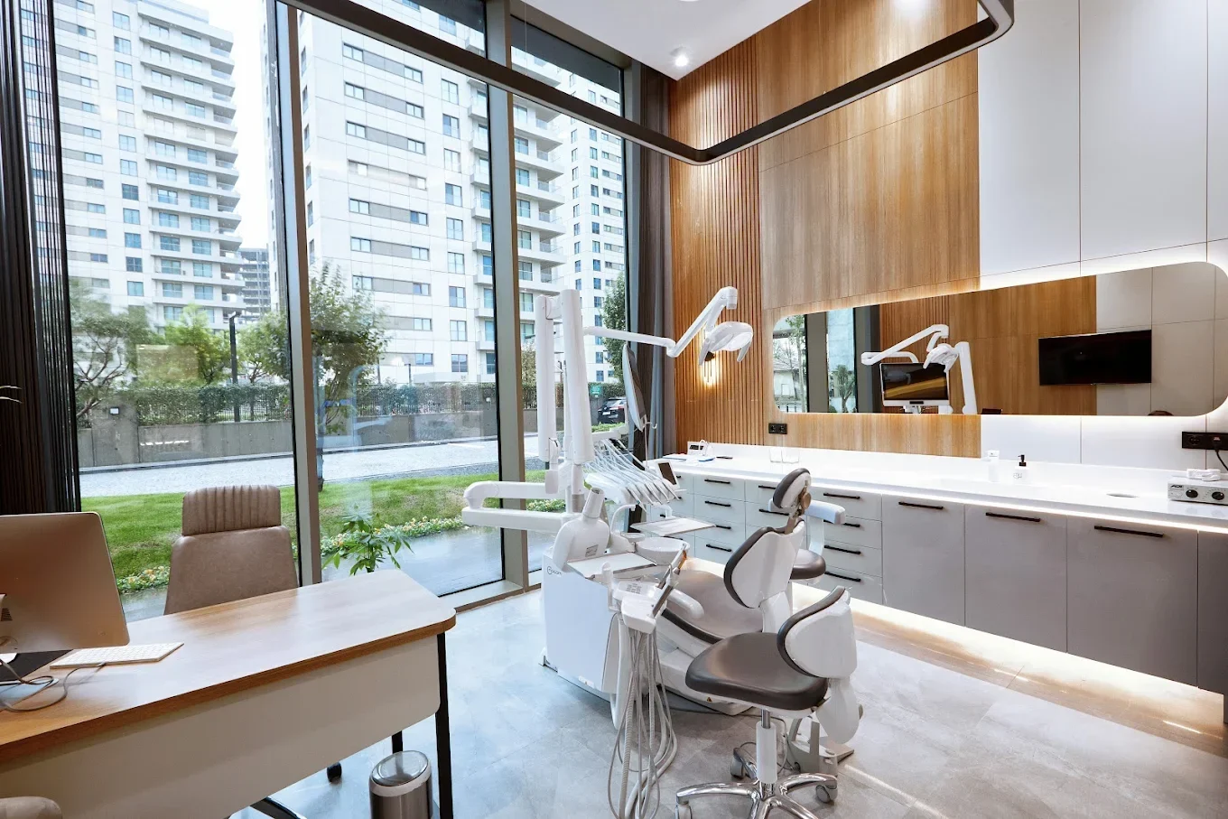Modern Titanium Roots dental clinic interior